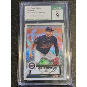 2021 Topps #TC52-5 Josh Donaldson 1952 Topps Redux Chrome CSG 9
